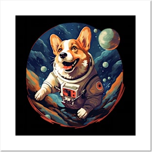 space corgi Posters and Art